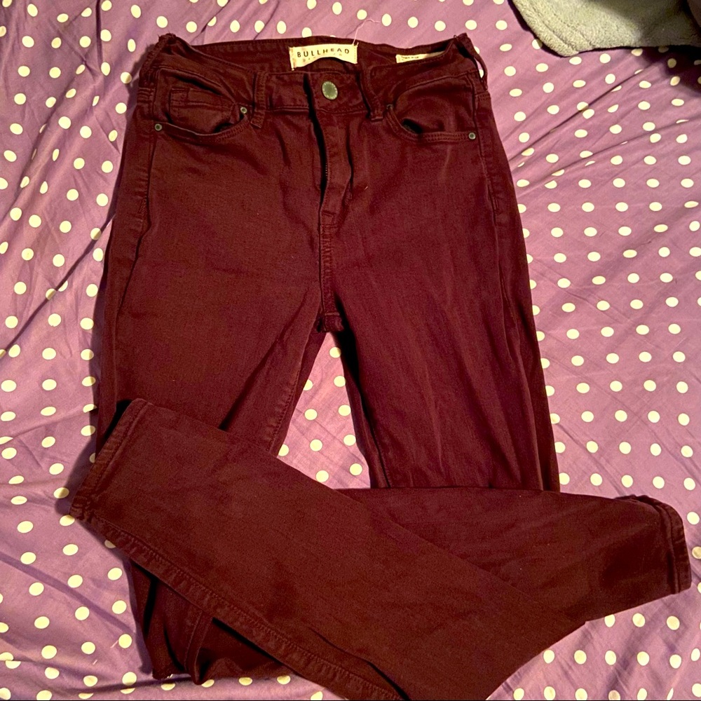 W23 BULLHEAD HI-RISE SKINNIEST DISTRESSED JEANS